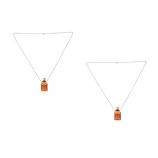 Collar botella perfume frasco 2 piezas, difusor de aceites esenciales de 3 ml con tapa corona