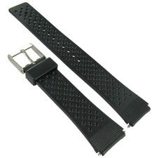 Correa de reloj Speidel de 18 mm negra deportiva con patrón de orificios de goma ¡COMPRA 1 OBTÉN 2 GRATIS! 769