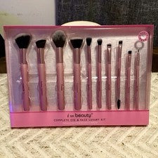 Kit completo de lujo para ojos y cara I On Beauty - 10 brochas de maquillaje para piezas