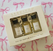 Nuevo Juego de 3 Aceite Perfume Sand Fog COCO HIGO VAINILLA AZÚCAR TERCIOPELO FLOR 22 ml