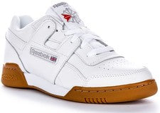 Zapato Reebok Entrenamiento Cuero Retro Clásico Blanco Mujer Entrenadores con Cordones Reino Unido 3-6