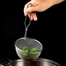Colador Acero Inoxidable para Colgar Fideos Verduras y Hot Pot Cocinar