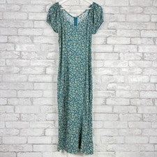 Vestido midi MADEWELL para mujer Eloise Ditsy floral manga gorra talla 00 NV439