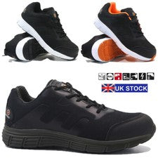 BOTAS DE HOMBRE CON PUNTERA DE ACERO AMORTIGUADOR PARA HOMBRE ZAPATOS DE SEGURIDAD TRABAJO DE SENDERISMO TALLA
