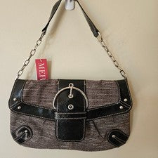 Bolso de Hombro Merona De Colección Y2K Hebilla Academia Deadstock Tweed Pequeño Preppy