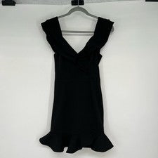 Nuevo con etiquetas Vestido Hello Molly Carrying Your Love Para Mujer Talla 4 Volantes Ribete Mini Bodycon
