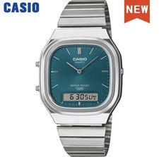 Orologio CASIO Serie AQ-240E Unisex Retrò con Doppio Display Quadrato da Polso