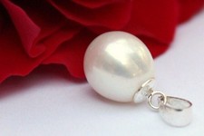 P06 Süßwasser Perlen Schmuck Anhänger ohne Halskette Perlenkette 925 Silber