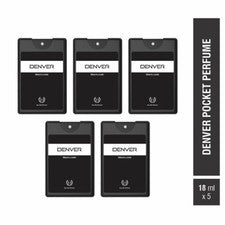 Perfume de bolsillo DENVER Black Code - 18 ml cada uno (combo de 5)