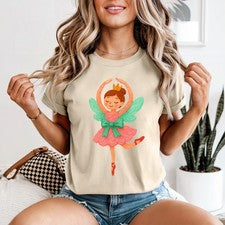 Linda Camiseta Hada Ballet Mujer Adorable Baile Elegante Moda Amante Regalo