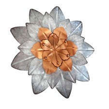 Colgante de pared flor arte hierro decoración de pared para el hogar