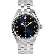 KNIS Reloj Automático Hombres Azul Sandwich Dial Cobra Manos Zafiro Hecho en ...