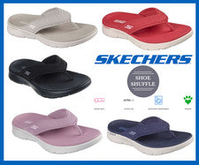 Chanclas Skechers on the go sunny 600 Vegan Holly florecer tela puntera