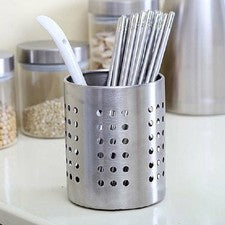 Utensilios de cocina de acero inoxidable cuchara de cocina herramientas palillos soporte ventilación