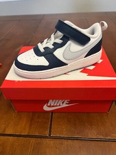 NUEVOS ZAPATOS NIKE PARA NIÑOS PEQUEÑOS CORTE BOROUGH BAJOS 2 TDV BLANCO/PLATINO PURO BQ5453 121