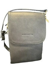 Bolso Bandolera de Cuero BOSTANTEN Azul Marino Teléfono Celular Cartera Cartera
