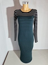 EKSEPT Kleid Shirtkleid Midikleid Gr. S gestreift Langarm SEXY NEU