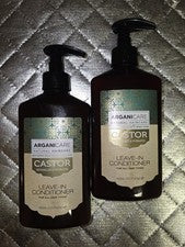 Acondicionador sin enjuague desenreda e hidrata ricino para el cuidado del cabello natural Arganicare