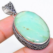 Colgante de joyería de plata esterlina 925 hecho a mano con piedras preciosas...