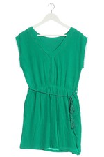 Vestido de verano Les Tropéziennes verde línea H escote en V talla 40