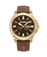 TIMBERLAND Hombres Analógico Cuarzo Informal Reloj Clásico Vestido Esfera Marrón Impermeable Ro