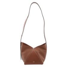 Bolso cubo pequeño de cuero con estampado de ciervos Max Mara 4516041600-marrón