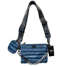 Bolso Bandolera THINK ROYLN Downtown Pulido Azul Teal (Precio de venta sugerido por el fabricante $148)