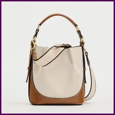 Moda Nuevo Bolso Para Mujer Marrón Estilo Coreano Cordón Portátil Bandolera Ancho