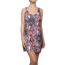 Vestido Espalda Corredora, Funky Diseño Floral Primavera, Vestido Para Mujer para Primavera, Floral