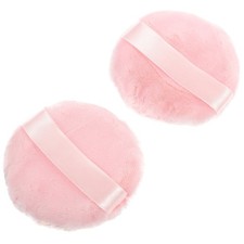 2 Piezas Polvo Puff para Maquillaje Compacto Aplicador Esponja Suave Rostro Belleza Herramientas