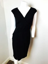 Vestido para mujer AMERICAN LIVING vendaje talla 4 negro $79 negro imitación envoltura ceñido al cuerpo