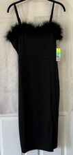 Nuevo con etiquetas Vestido de Cóctel Derek Heart Mujer Negro Correa Espagueti Talla XL