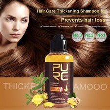 Champú para pérdida de cabello de jengibre PURC 100 ml tratamiento para el crecimiento del cabello regeneración cuidado 