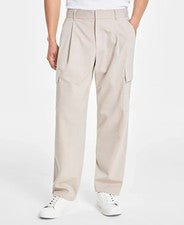 Pantalones cargo refinados Alfani para hombre beige jaspeado W38xL30 estilo 100187720MN