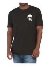 KARL LAGERFELD Camiseta Gráfica Logo Para Hombre Talla M L XL 2XL Blanco Gris Manga Corta