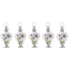 Botella de fragancia 5 unidades vasos recargables perfume dispensador de aceite esencial