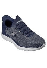 Zapatillas deportivas hombre Skechers SUMMITS KEY PACE sin cordones veganas 232469 azul marino