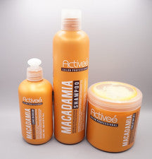 Kit de cuidado del cabello de 3 piezas Active Salon paquete, champú, crema sin dejar y tratamiento