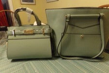 Bolso de hombro La Terre Fashion Peta aprobado vegano seguro con plomo verde para mujer 3 piezas