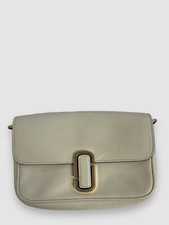 $395 Marc Jacobs Mujer Blanco The J Marc Mini Cartera de Cuero Logo Bolso sin asas