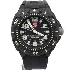 Reloj de cuarzo para hombre Luminox Sentry serie 0200 43 mm esfera negra carbono 0201.SL