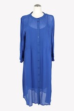 Vestido de mujer Part Two talla 34 azul NUEVO vestido de viscosa vestido recto vestido camisero vestido