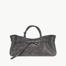 MARGE SHERWOOD Abuela Usado Bolso Malva Pull-Up Cuero Bolso Auténtico ✨