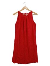 Vestido de cóctel mujer Camaïeu rojo talla 40 L sin mangas festivo