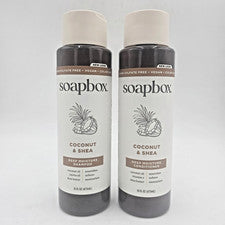 Champú y acondicionador de coco y karité Soapbox | Sin sulfato de humedad profunda 16 oz