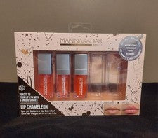 Juego de bálsamo labial Mannakadar Beauty Lip Chameleon 3 piezas PH Balance, ideal para medias