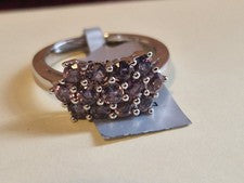 Anillo Gemporia Madagascar Zafiro Natural Plata de Ley Talla N a O
