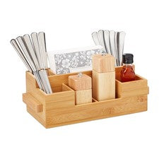 Porta utensilios cocina organizador de cubiertos 7 compartimentos 0,9 kg