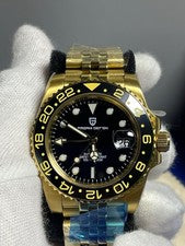 Pagani Design GMT reloj automático para hombres - dorado / negro - nuevo con embalaje original