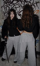 ¡NUEVO! Pantalones Hechos a Mano Diseñador Kudasai Oh Pantalones de Sudadera Sueltos Gris Y2K Estilo Años 90’s